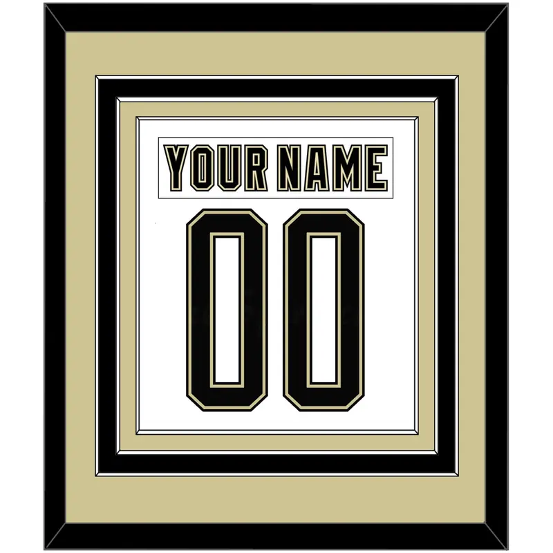 Pittsburgh Nameplate & Number (Back) Combined - 2014 Stadium Series White - Triple Mat 3