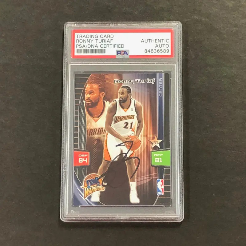 2009 Panini XL Adrenalyn Ronny Turiaf Signed Card AUTO PSA Slabbed Warriors