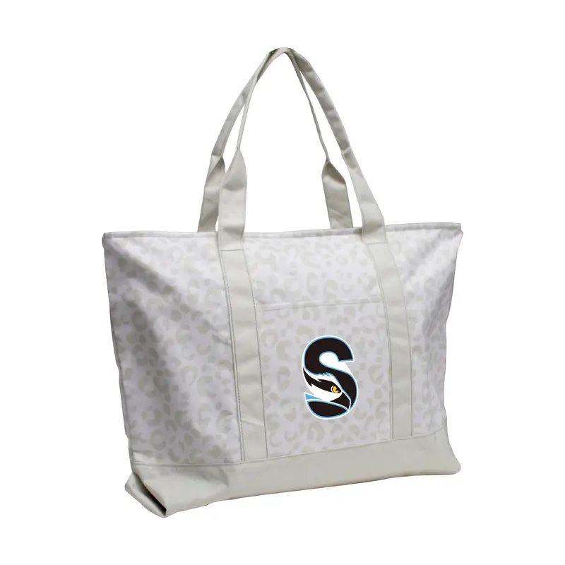 Stockton College Leopard Pattern Tote
