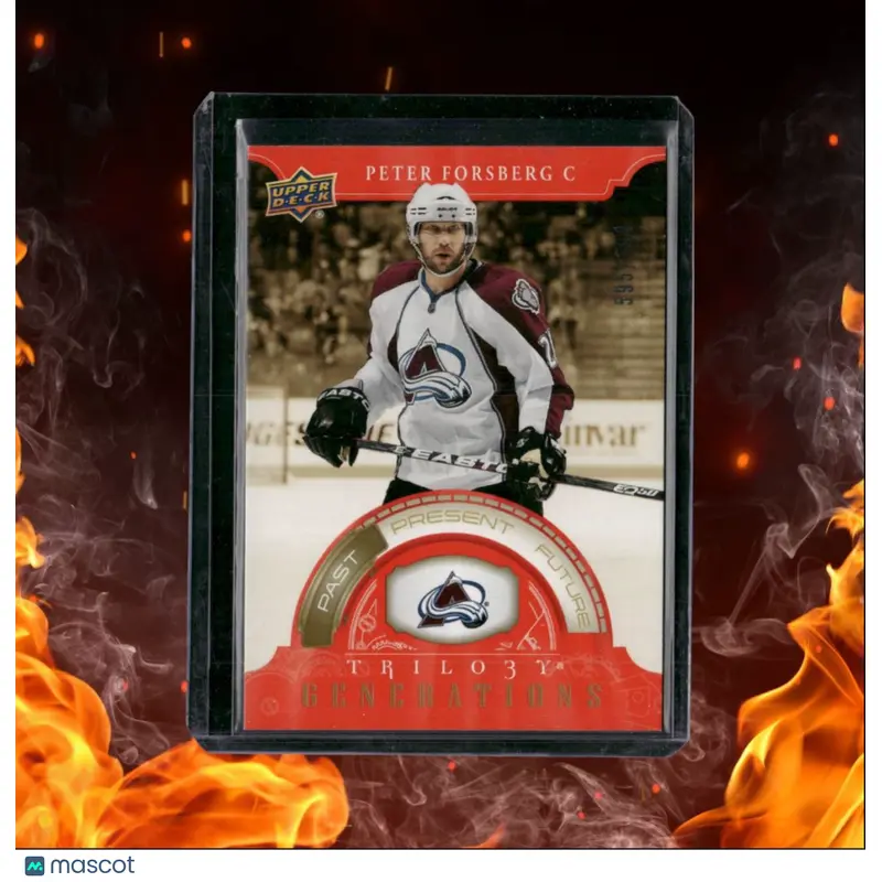 2022-23 Upper Deck Trilogy Peter Forsberg Generations Red 595/699 #TG-12A