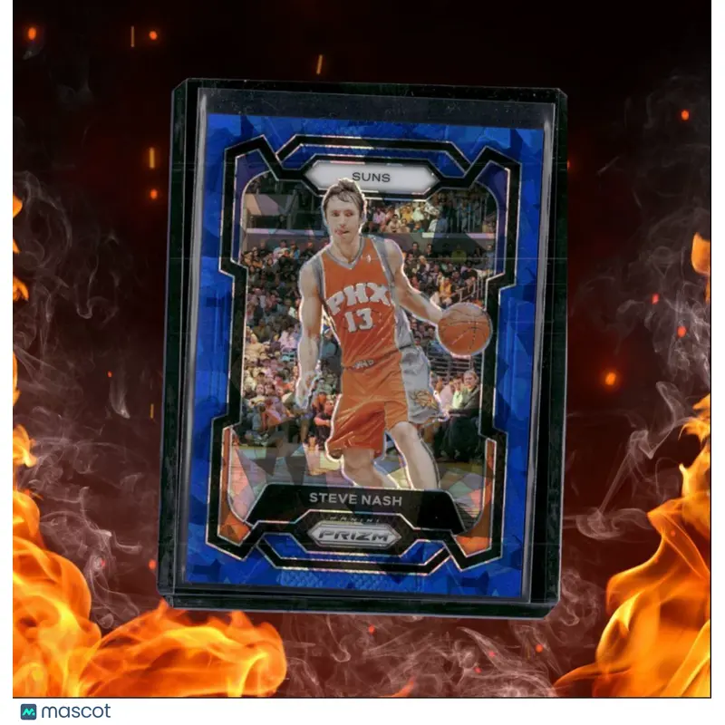 2023-24 Panini Prizm Steve Nash Blue Cracked Ice Prizm 050/125 #200