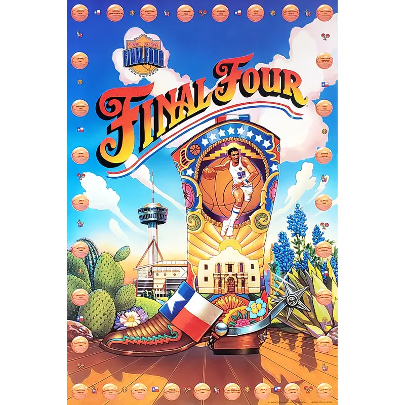 NCAA Men's Basketball Final Four 1998 Official Event Poster - Action Images Inc.