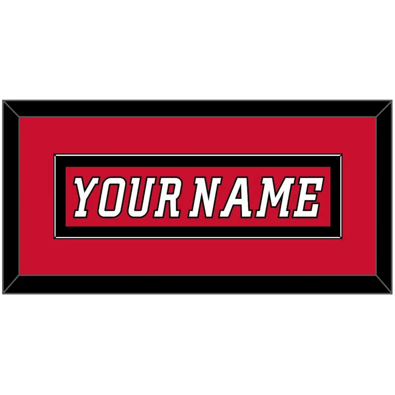 Calgary Nameplate - Home Red (2007-2017) - Single Mat 4