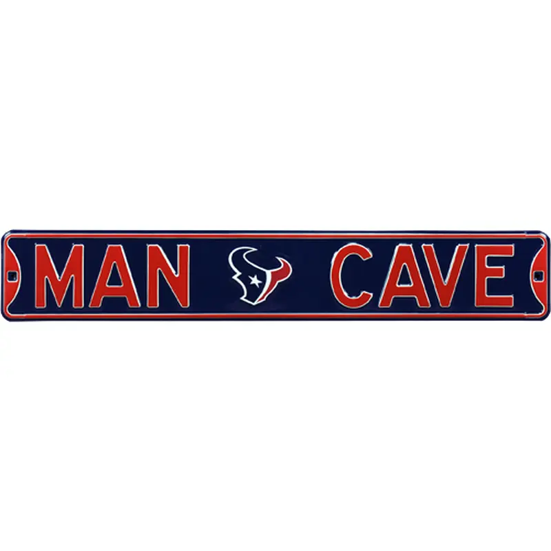 Houston Texans "MAN CAVE" Authentic Street Sign