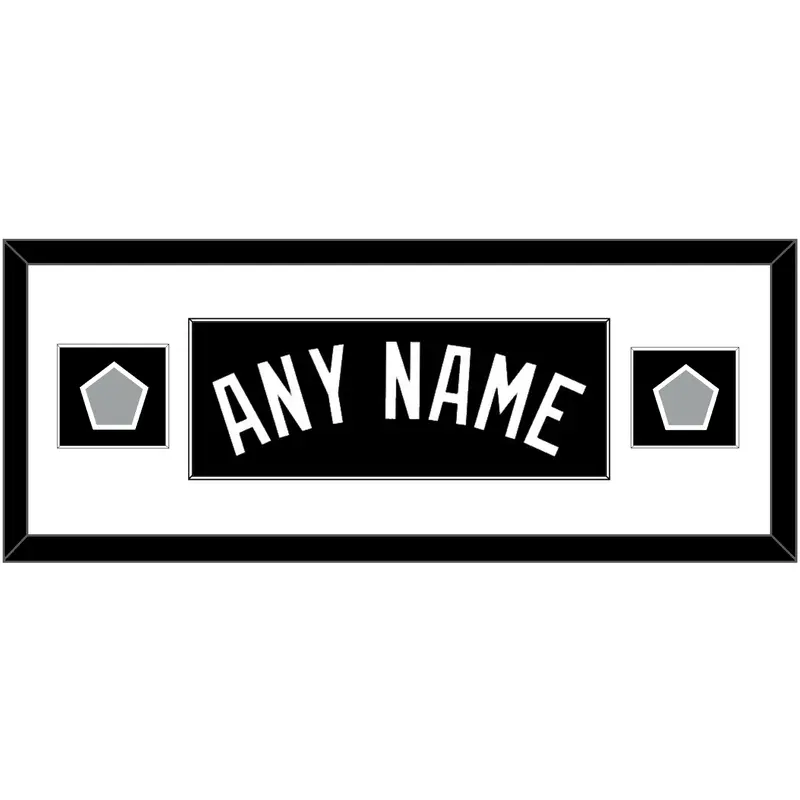 San Antonio Name With 2 Finals Patches - Road Black (2002-2017) - Single Mat 2
