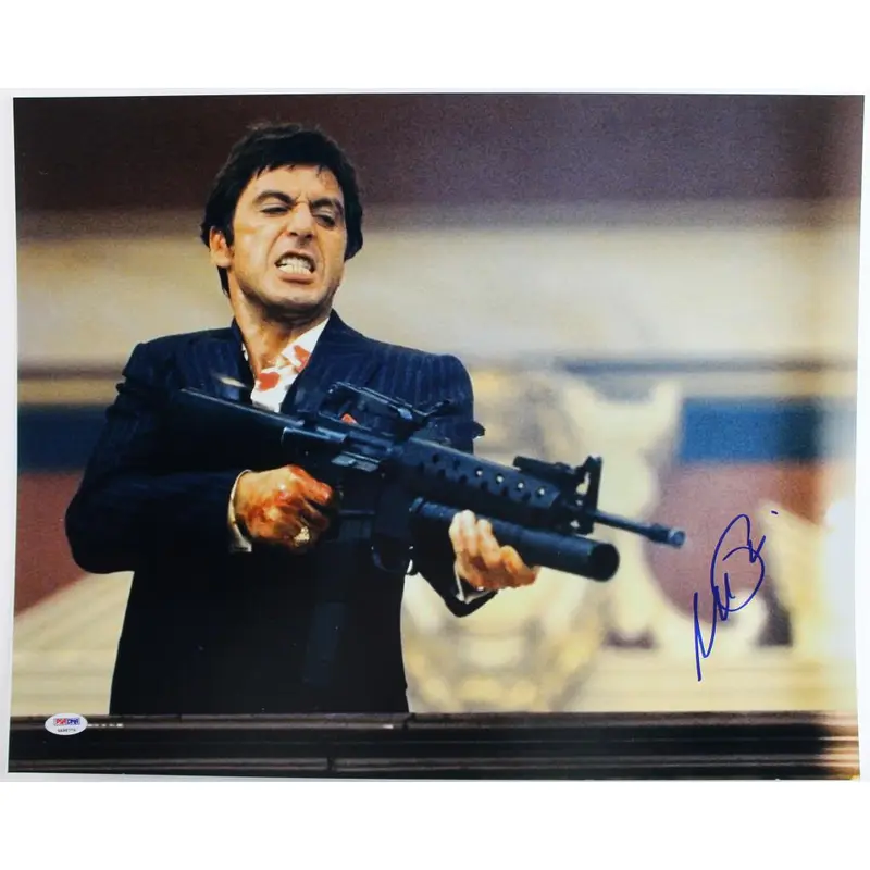 Al Pacino Scarface Signed Authentic 16X20 Photo Graded 10! PSA/DNA #4A98774