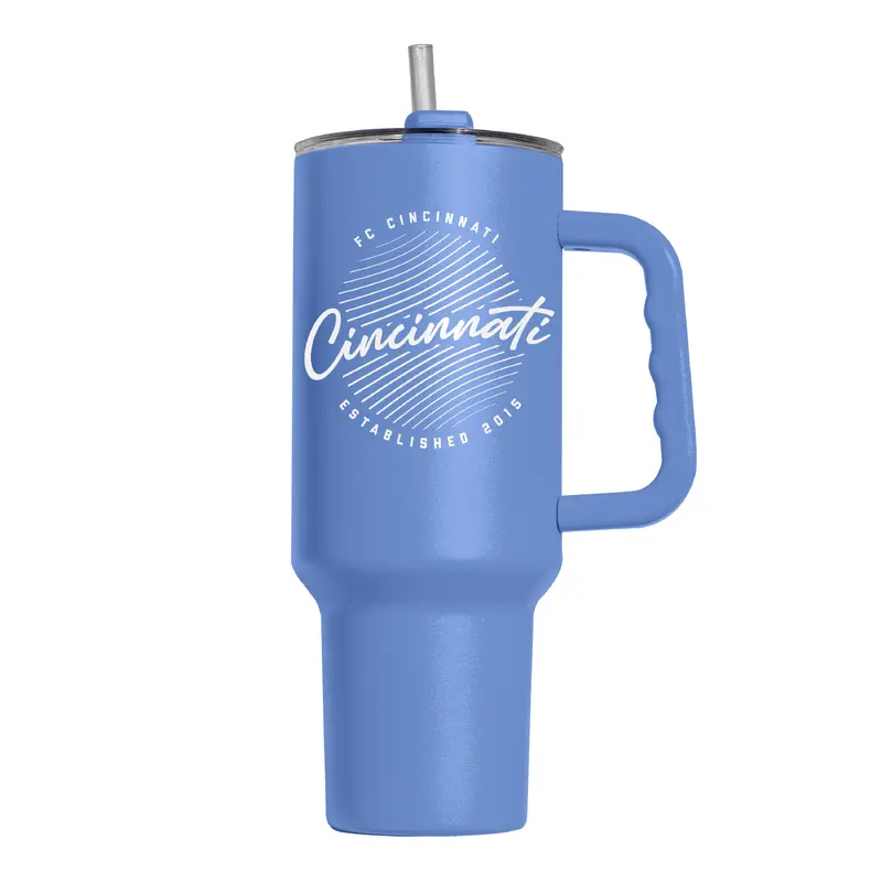 FC Cincinnati Arctic 40oz Retro Script Powder Coat Tumbler