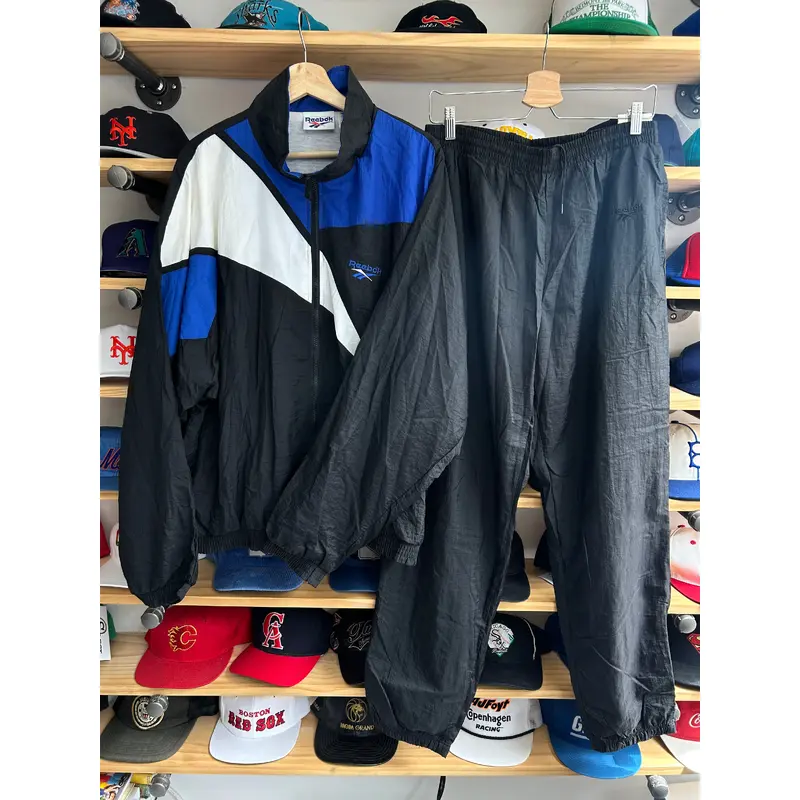 Vintage 90s Reebok Full Windbreaker Set XL