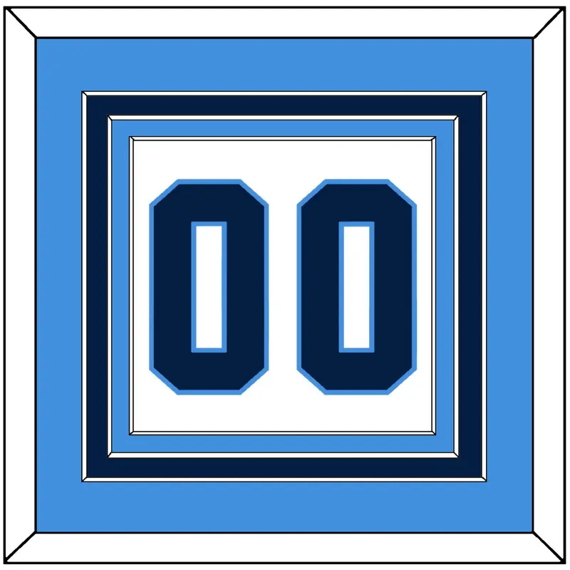 Pittsburgh Number (Back) - Home White (1977-1980) - Triple Mat 3