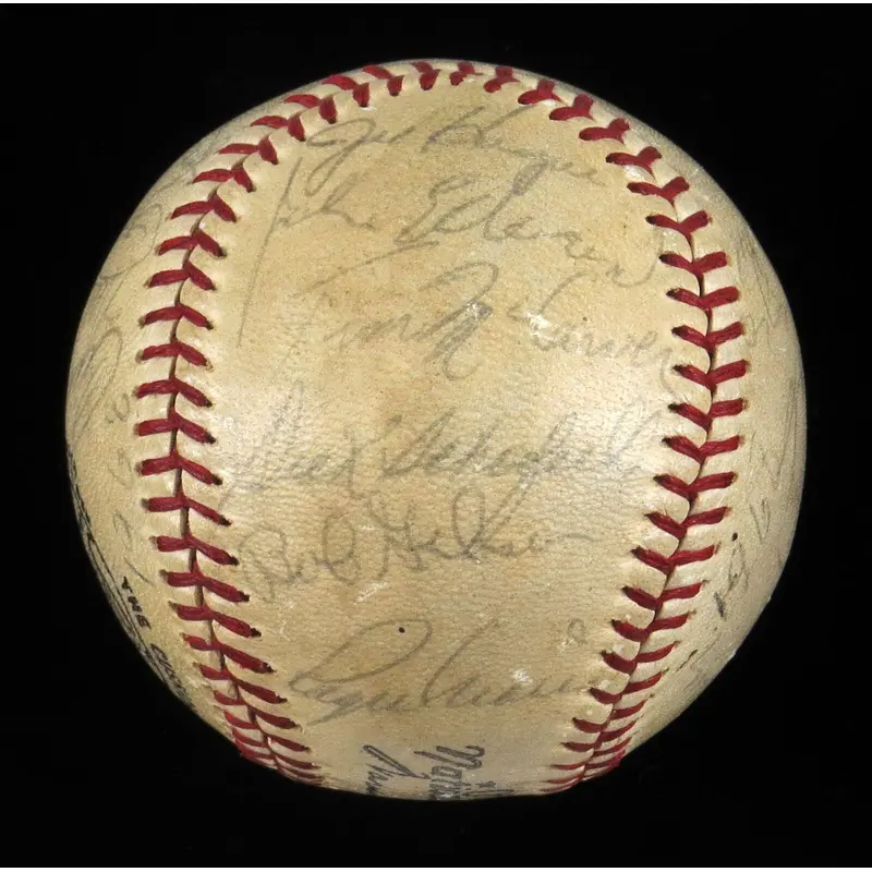 1968 St. Louis Cardinals NL Champs Team Signed Baseball Roger Maris JSA COA
