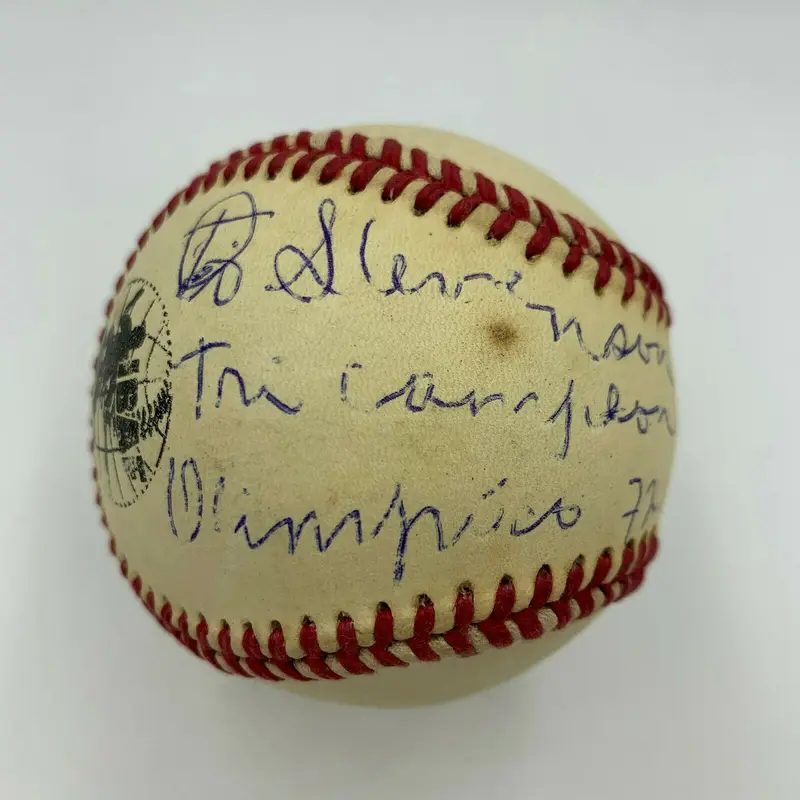 Teofilo Stevenson Olympics Gold Medal Single Signed Baseball JSA COA Boxing