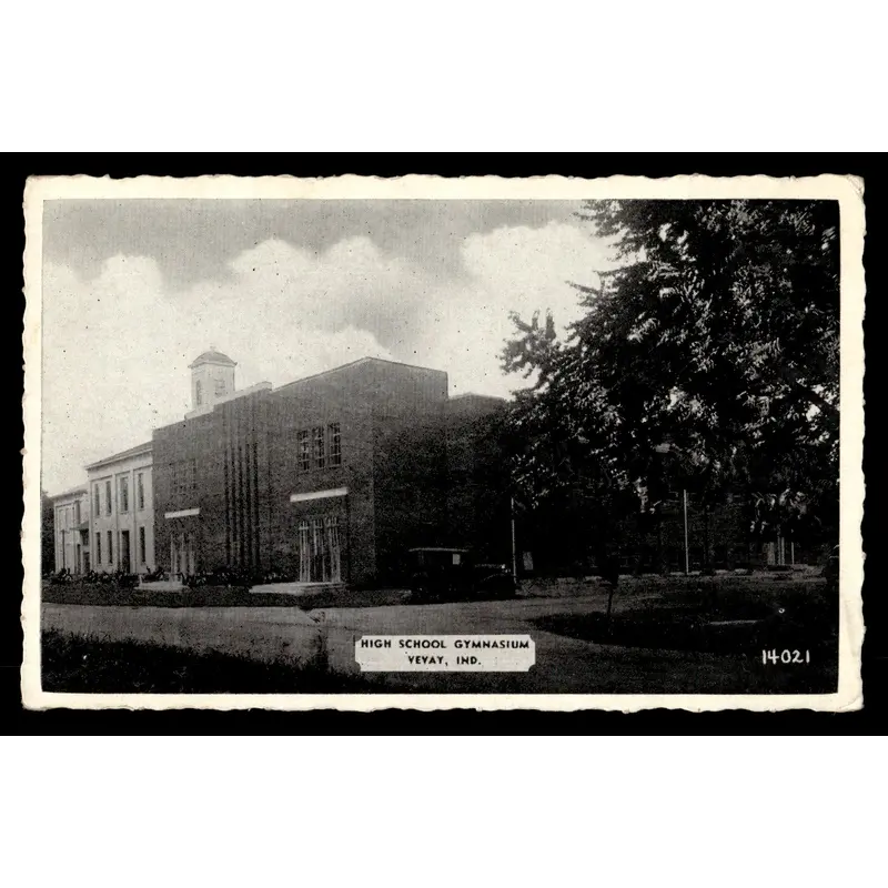 Vintage Vevay, Indiana HS Gymnasium Postcard