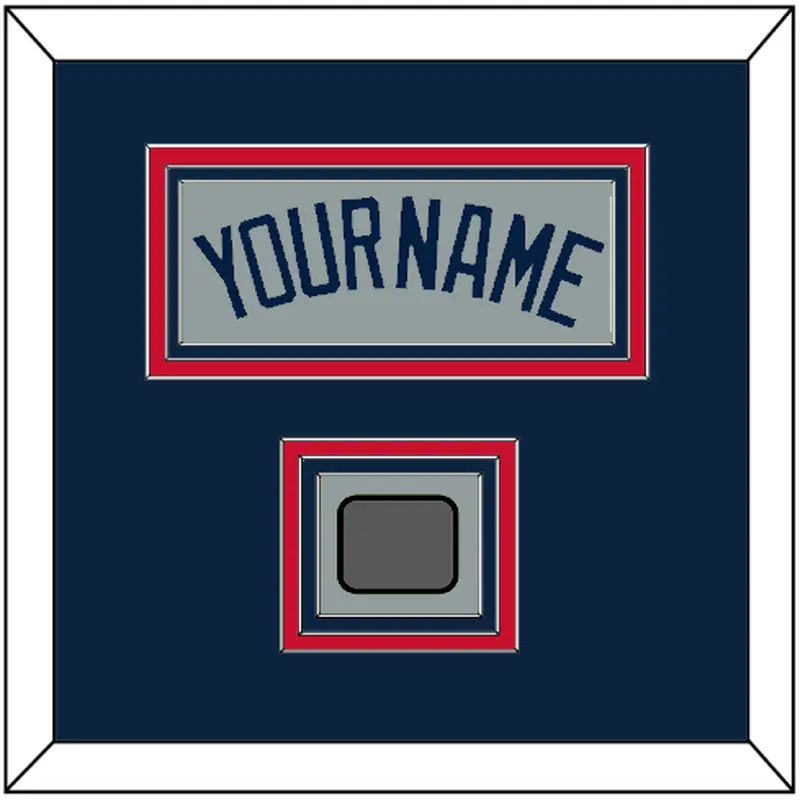 Boston Name & World Series Champions Patch - Road Gray (2009-2013) - Triple Mat 3