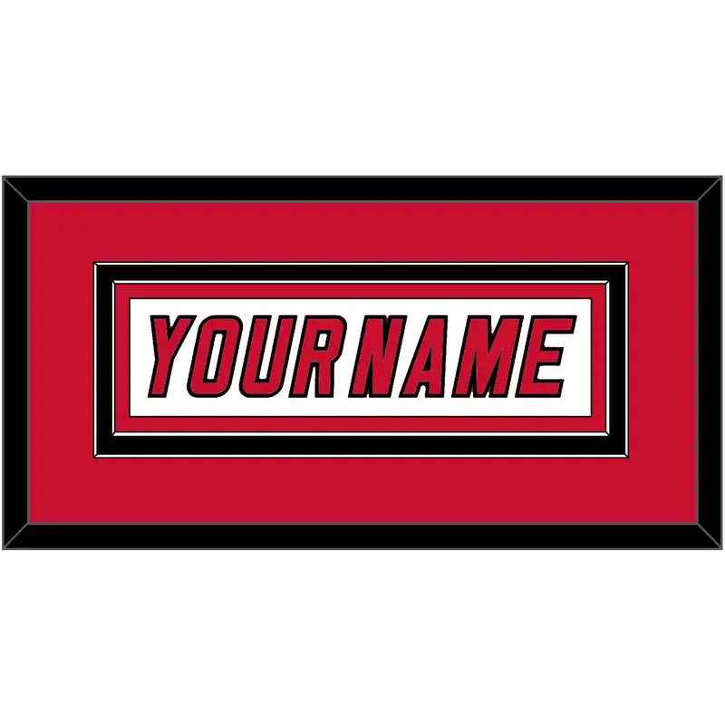 Carolina Nameplate - Road White (2007-2013) - Double Mat 2