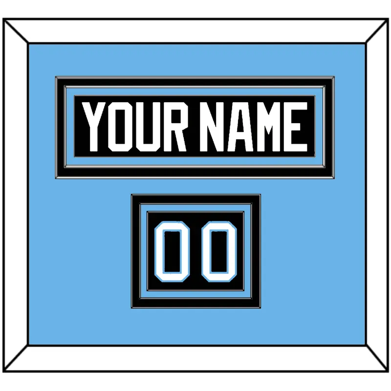 Utah Nameplate & Number (Shoulder) - Home Black - Triple Mat 3