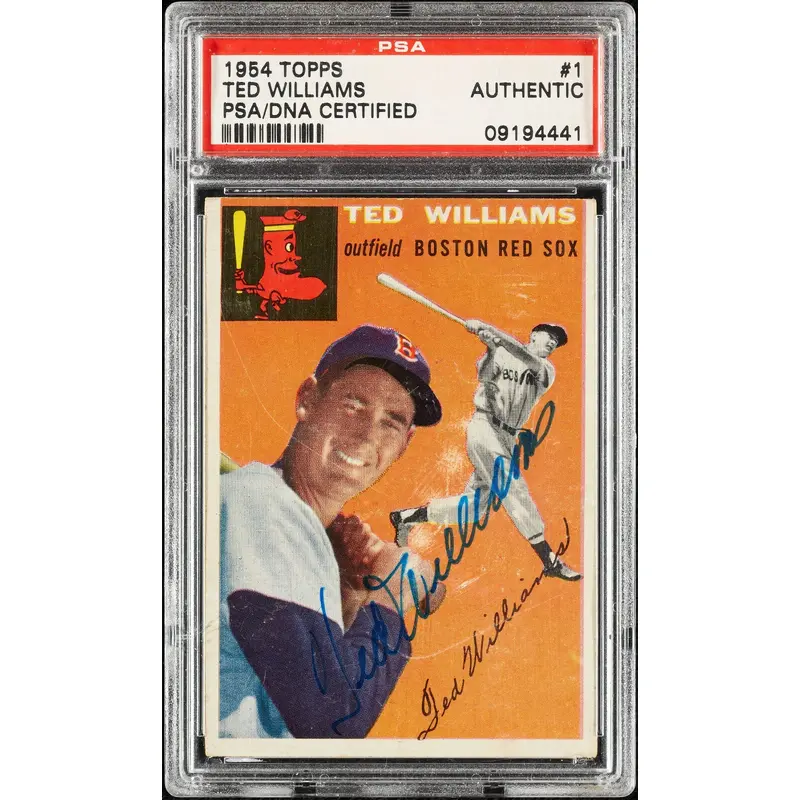 1954 Topps Ted Williams #1 Signed Autographed Baseball Card PSA DNA