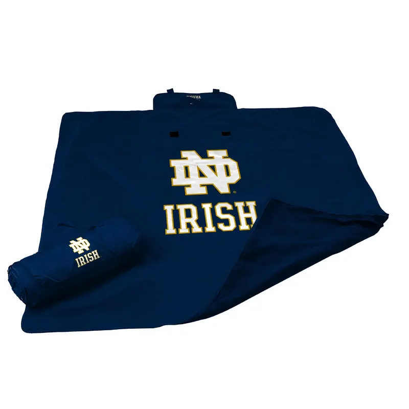 Notre Dame Navy/Navy All Weather Blanket