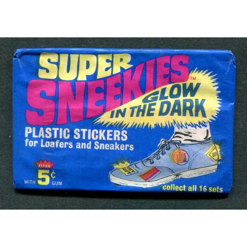 1971 Fleer Super Sneekies Stickers Unopened Wax Pack