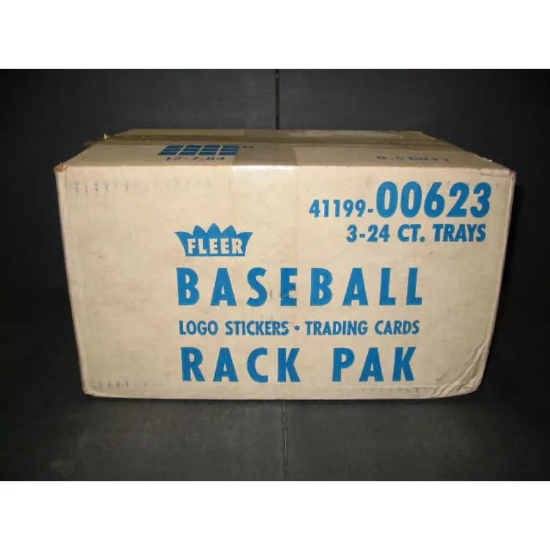 1987 Fleer Baseball Rack Pack Case (3 Box)