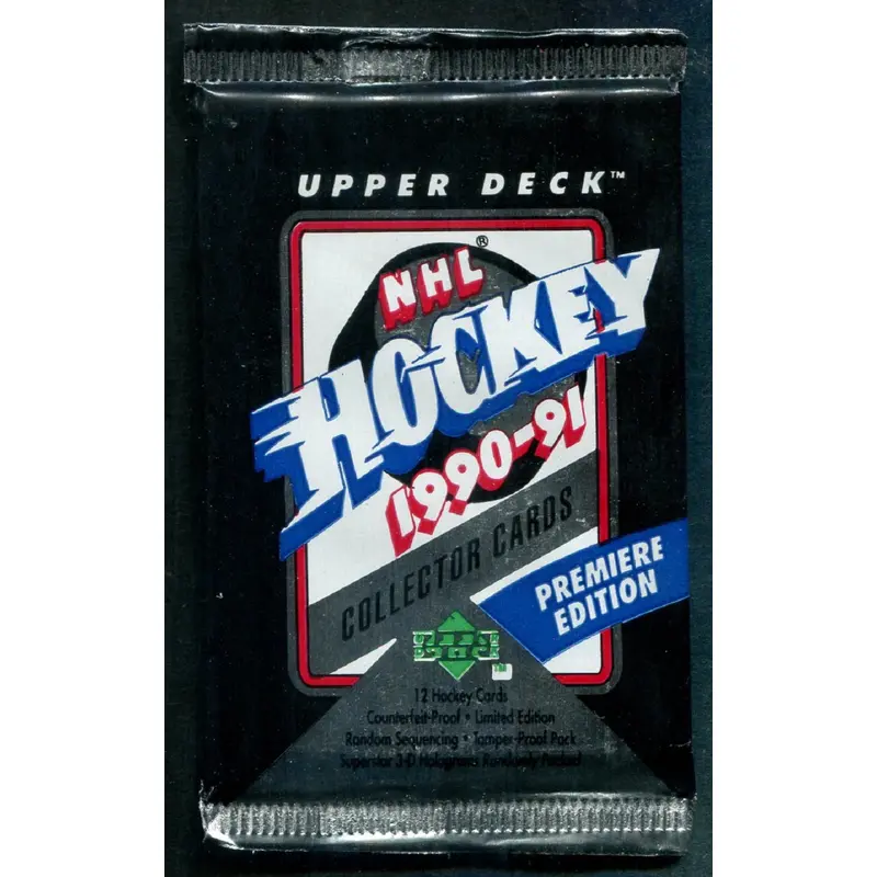 1990/91 Upper Deck Hockey Unopened Low Series Pack (U.S.) (12)