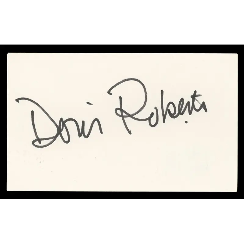 Doris Roberts Everybody Loves Raymond Signed 3x5 Index Card BAS #BL98549