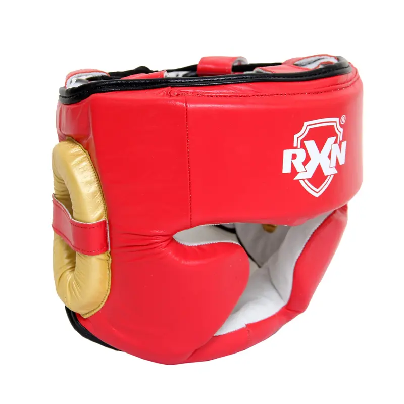 RXN Full face Boxing Headgear headguard with Chin Protection | Kibi Sports