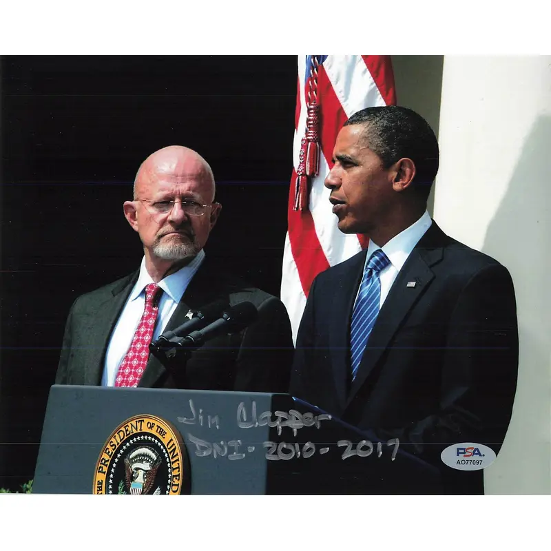 Jim Clapper signed 8x10 photo PSA/DNA Autographed Military