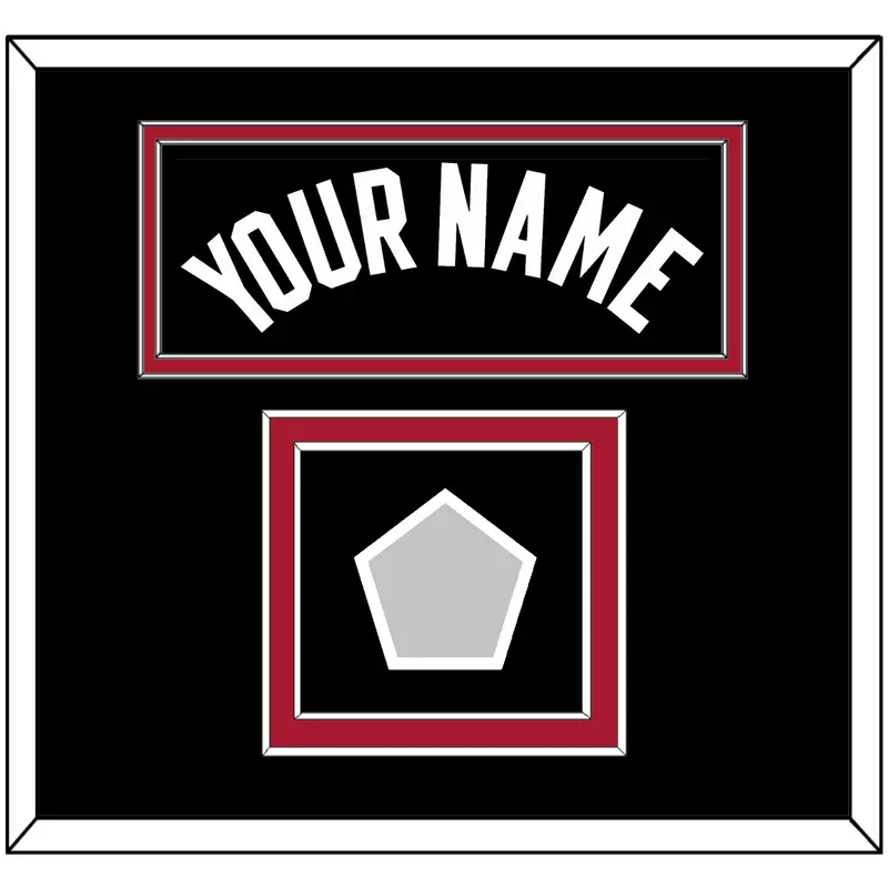 Miami Name & Finals Patch - Road Black (1999-2008) - Double Mat 2