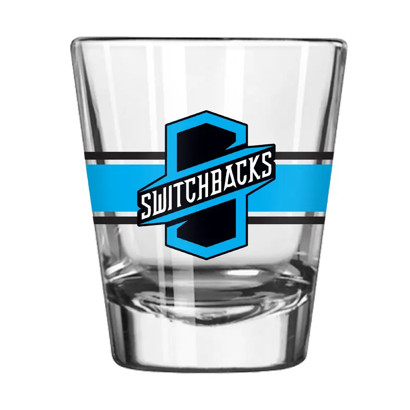 Colorado Springs Switchbacks FC 2oz Stripe Shot Glass