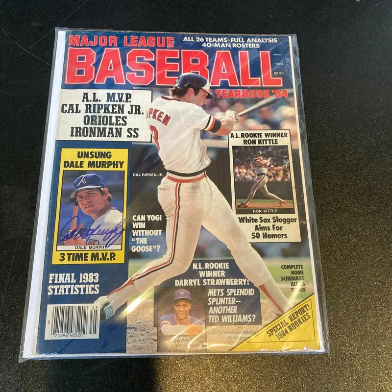 Dale Murphy Signed Autographed Vintage Baseball Magazine