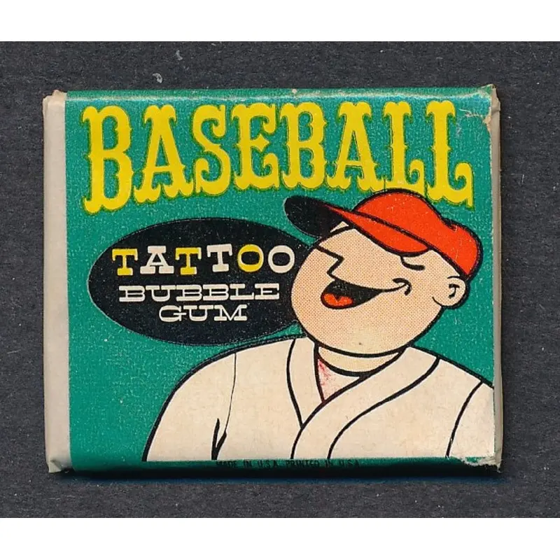 1960 Topps Baseball Tattoos Unopened Pack w/ Boudreau