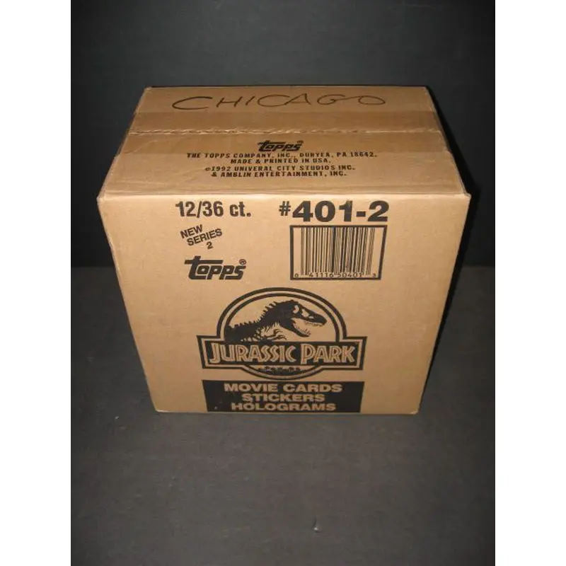 1993 Topps Jurassic Park Series 2 Case (12 Box)