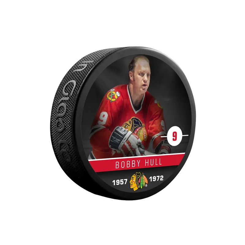 NHLAA Alumni Bobby Hull Chicago Blackhawks Souvenir Collector Hockey Puck