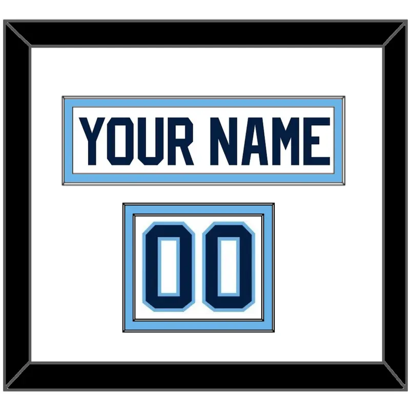 Maine Hockey Nameplate & Number (Shoulder) - Home White (1993-1994) - Double Mat 1