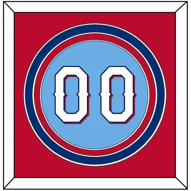 Texas Number - Alternate Powder Blue (2020-2023) - Triple Mat 3