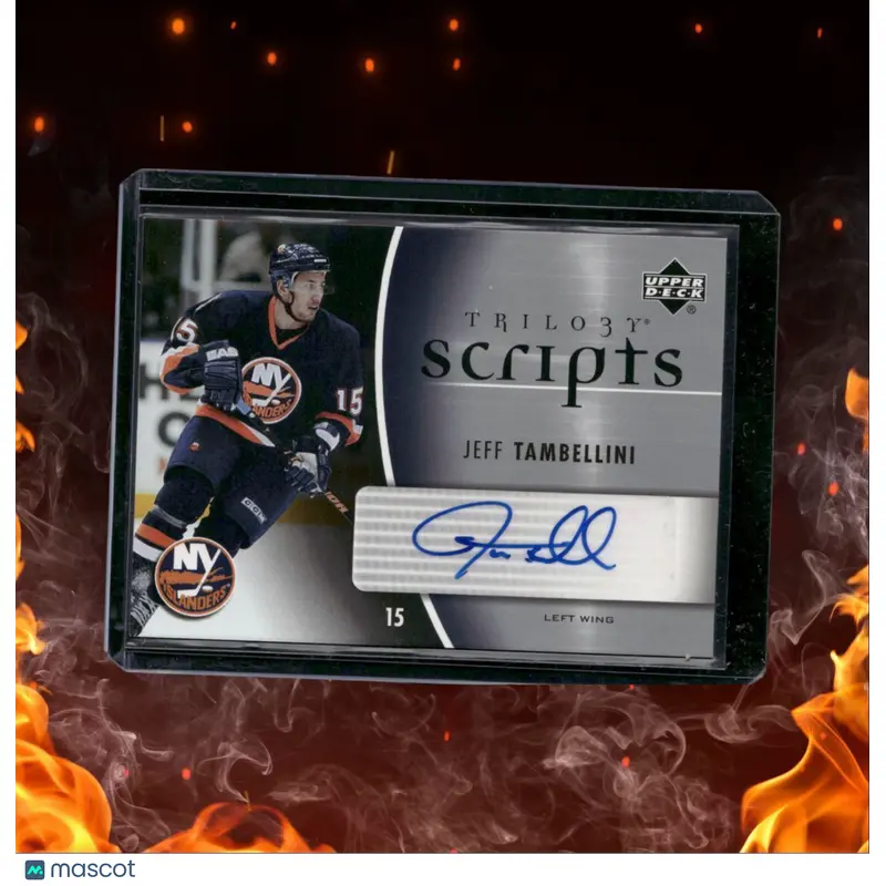 2007-08 Upper Deck Trilogy Scripts Jeff Tambellini Auto #TS-TA