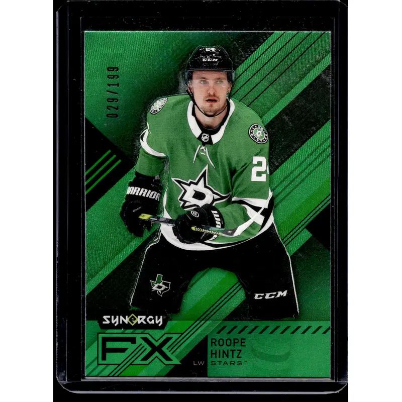 2021-22 Upper Deck Synergy - Synergy FX - Green - Roope Hintz #FX-RH /199