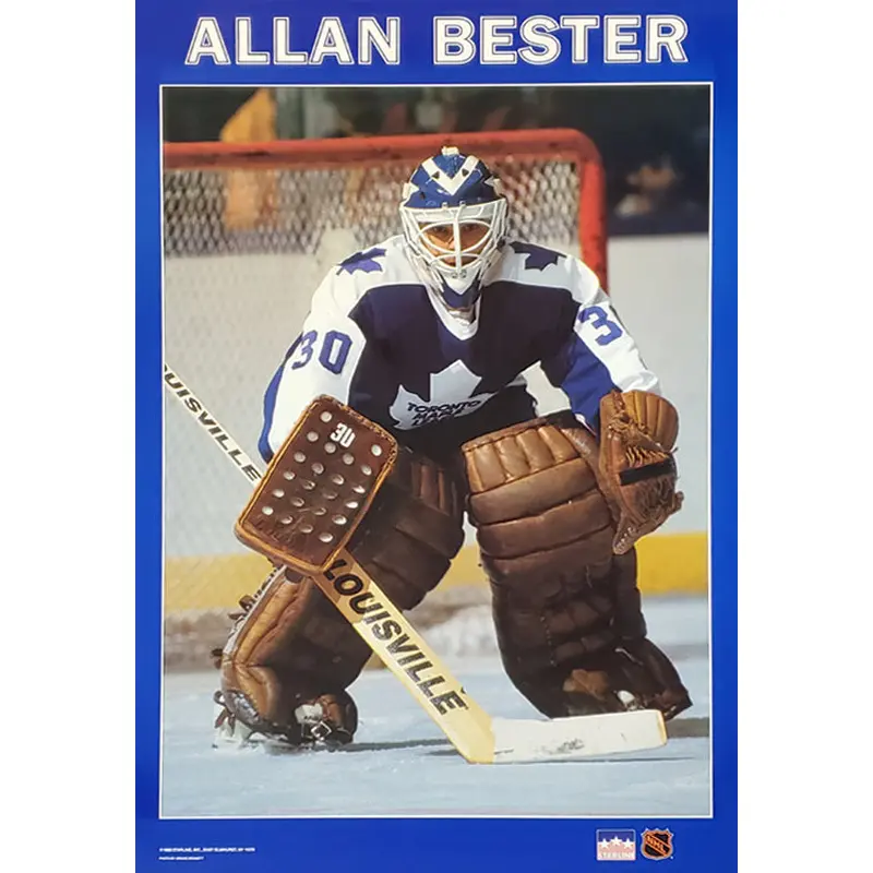 Allan Bester "Action" Toronto Maple Leafs NHL Goalie Action Poster - Starline 1989