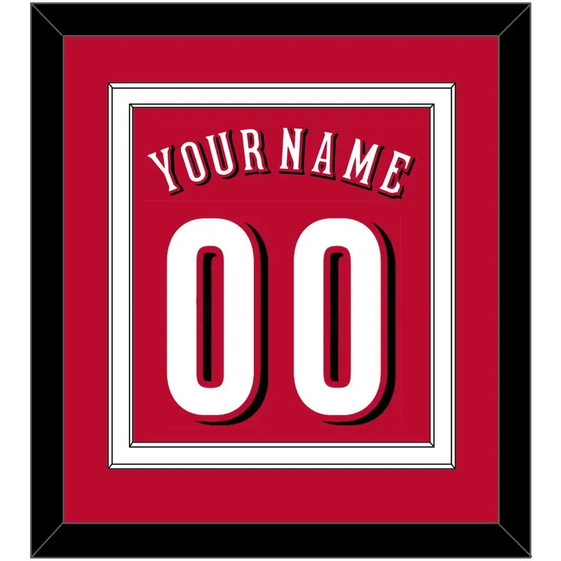 Cincinnati Name & Number - Alternate Red - Double Mat 2