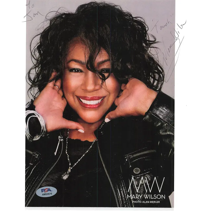 MARY WILSON signed 8x10 photo PSA/DNA Autographed Musician