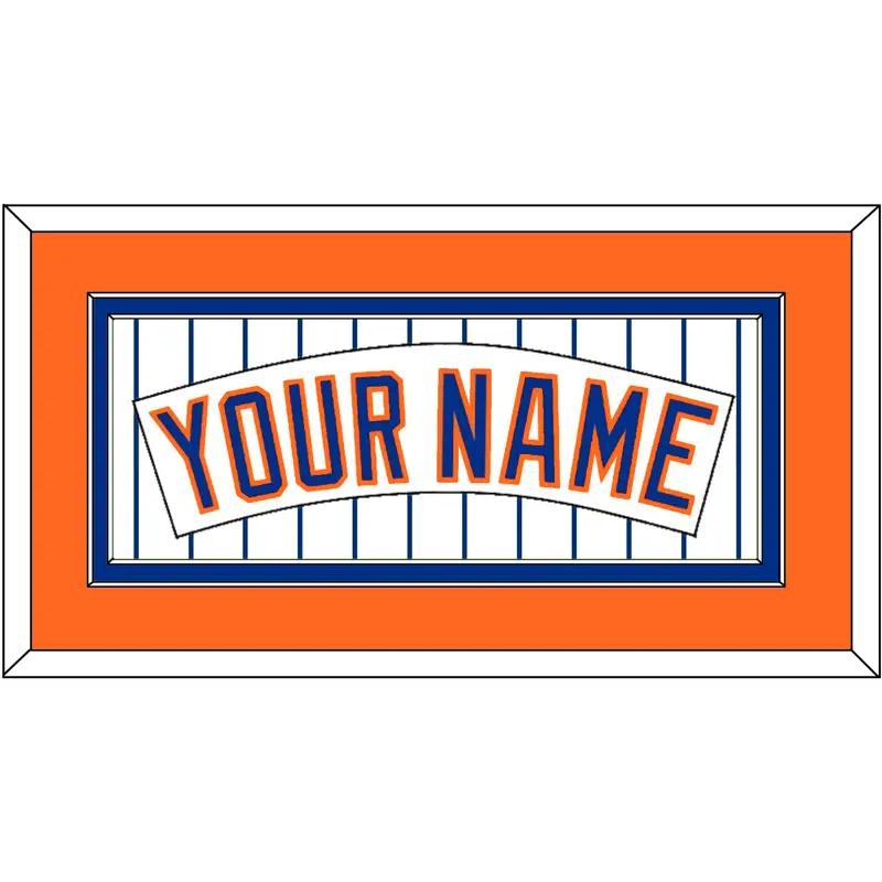 New York Nameplate - Home Pinstripes (1983-1986) - Double Mat 4