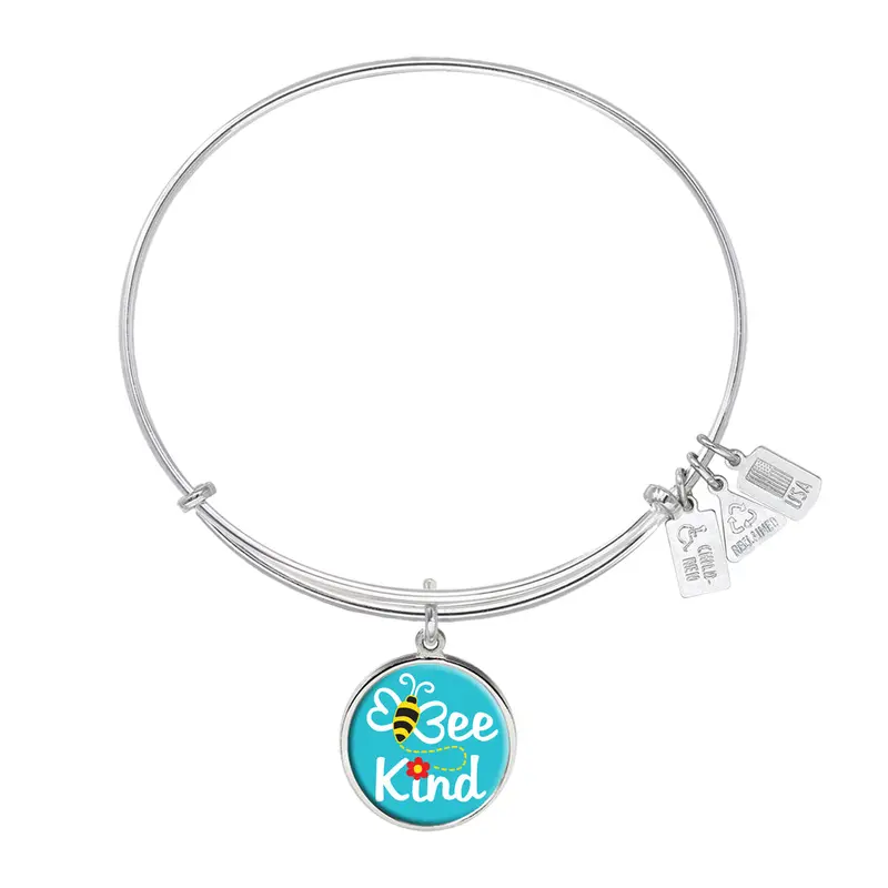 Bee Kind Charm Bangle
