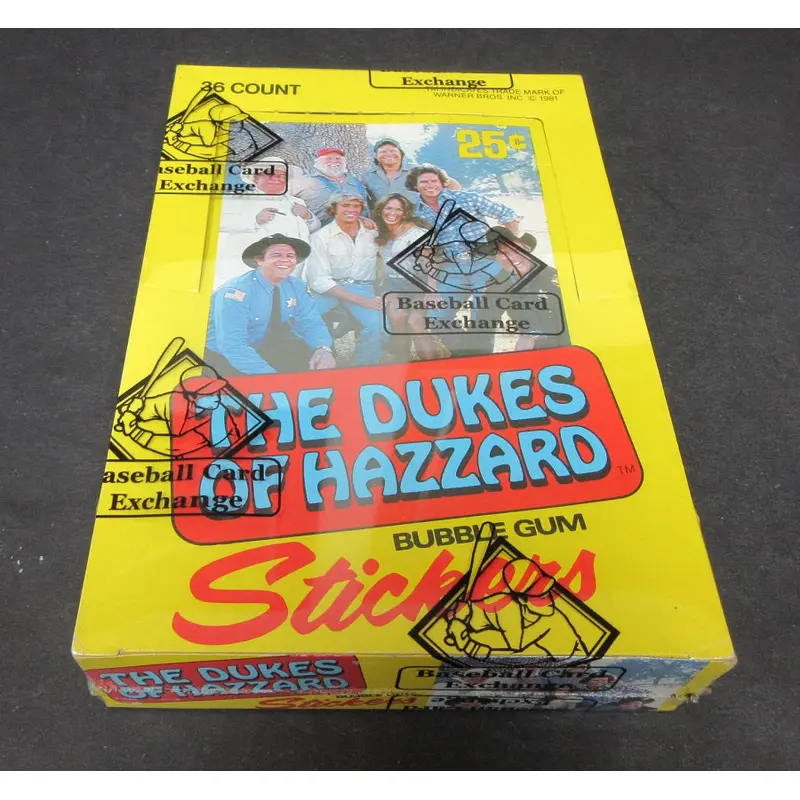 1981 Donruss Dukes Of Hazzard Stickers Unopened Wax Box (BBCE)