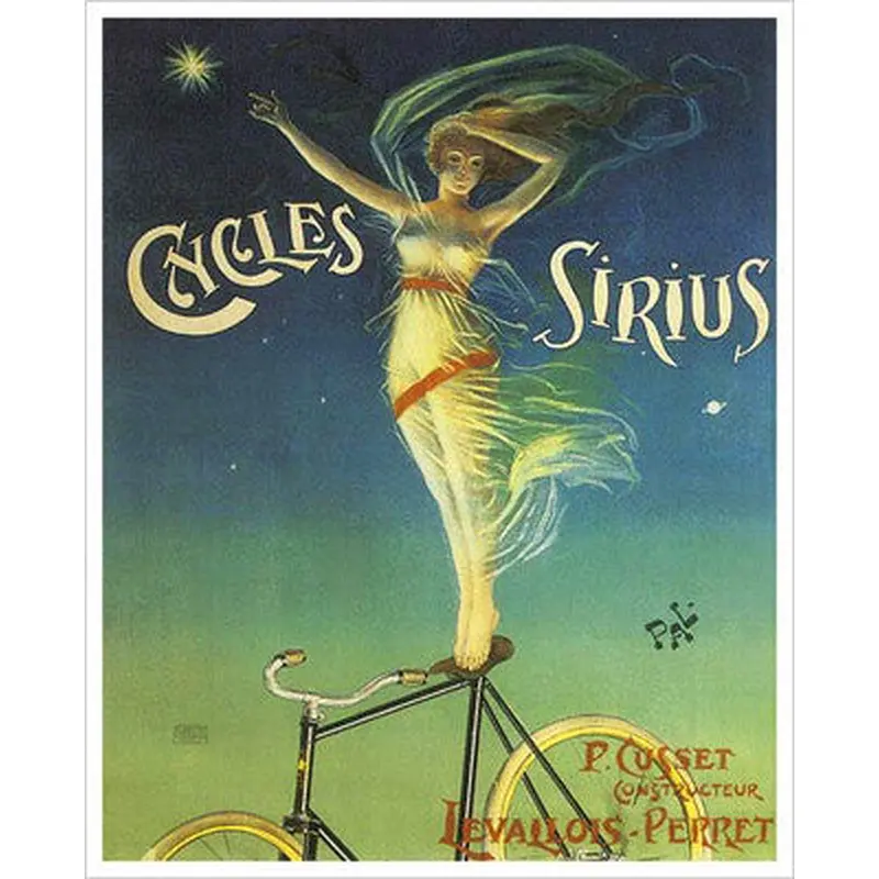 Cycles Sirius "North Star" (c.1899) Vintage Poster Reprint