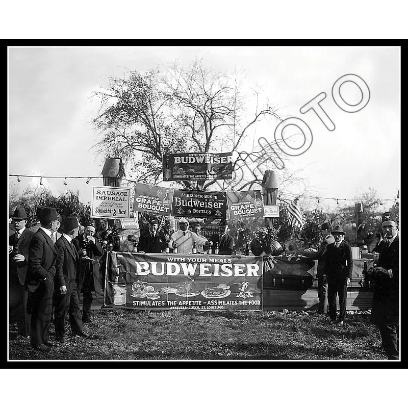 1935 Budweiser Lodge BBQ 8X10 Photo - 2225