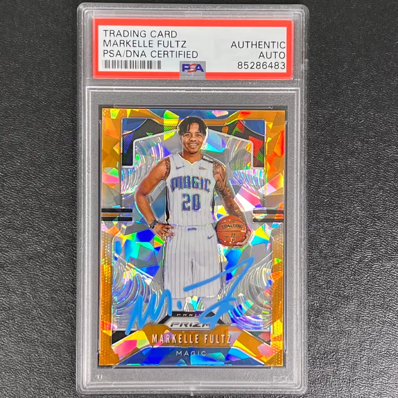 2019-20 Panini Prizm #193 MARKELLE FULTZ Signed Card AUTO PSA Slabbed Magic