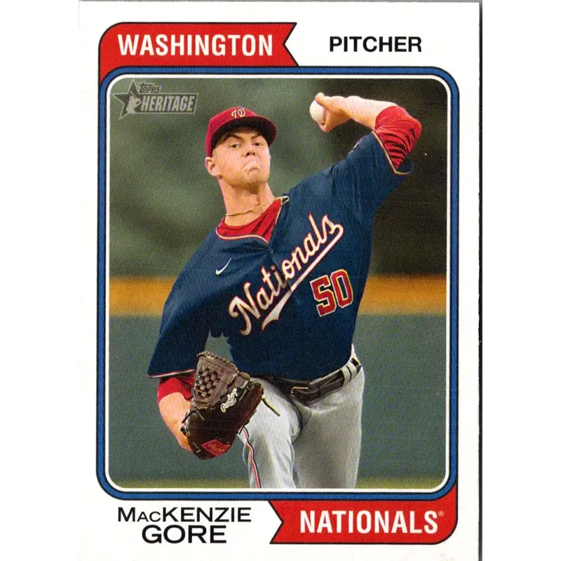 2023 Topps Heritage Red Border MacKenzie Gore #23