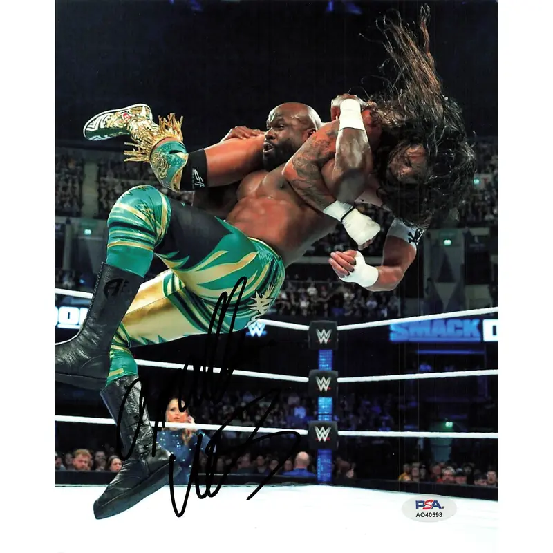 Apollo Crews signed 8x10 photo PSA/DNA Autographed WWE