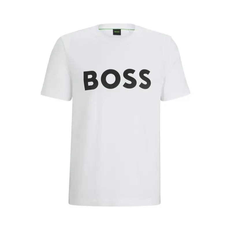 HUGO BOSS T SHIRT WHITE MENS TEE MIRROR 50506363100
