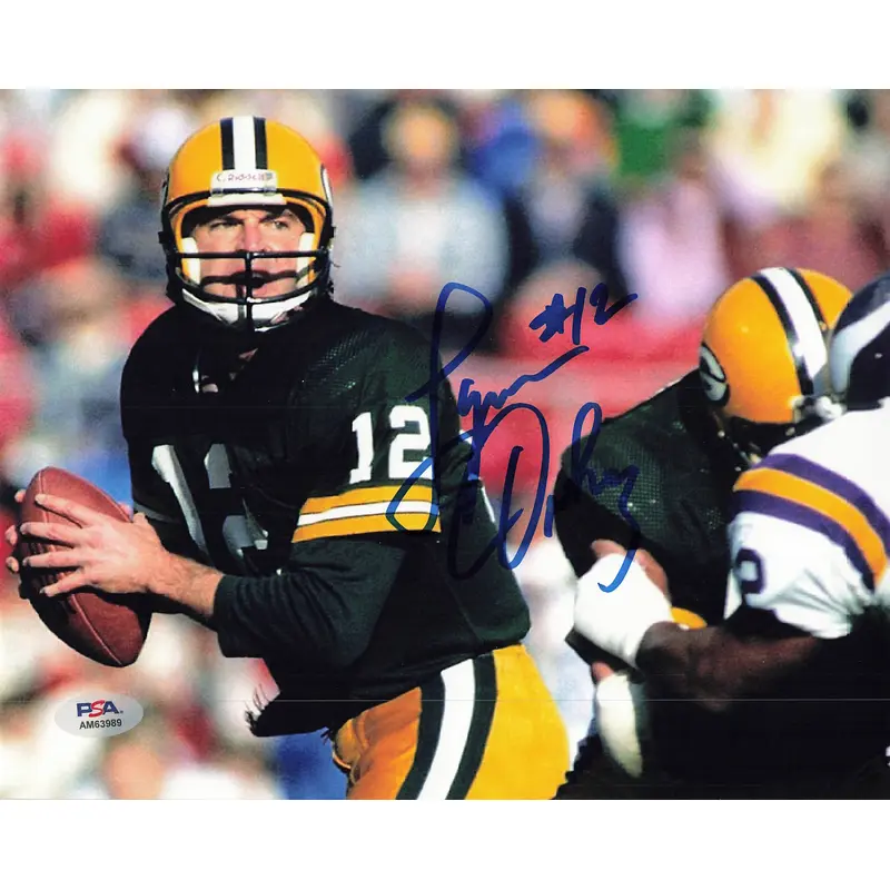 LYNN DICKEY Signed 8x10 photo PSA/DNA Green Bay Packers Autographed